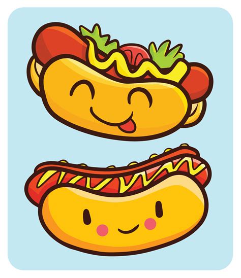 dibujos hot dog